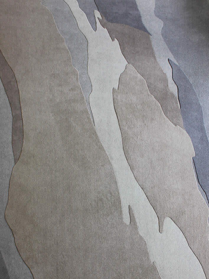 现代简约浅灰蓝色纹理图案地毯贴图