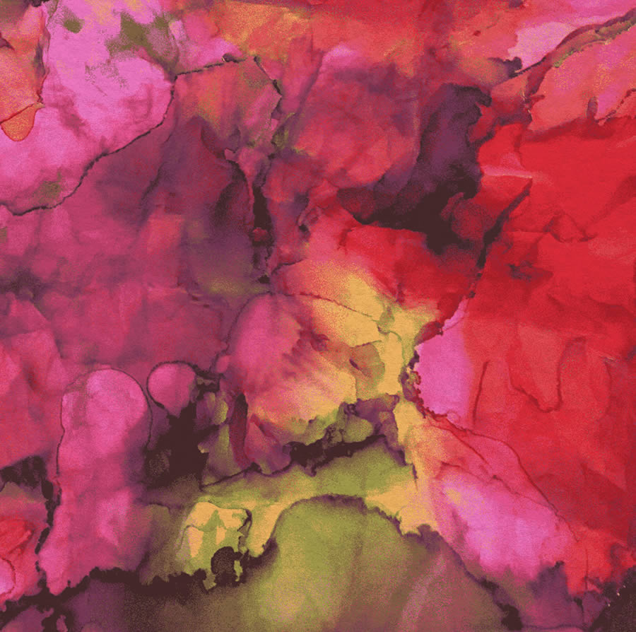 现代轻奢风红色花瓣纹理图案地毯地毯贴图