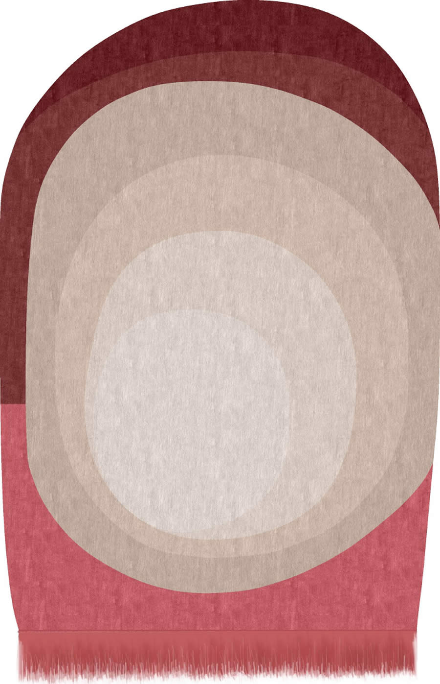 现代创意红粉色不规则纹理图案地毯贴图