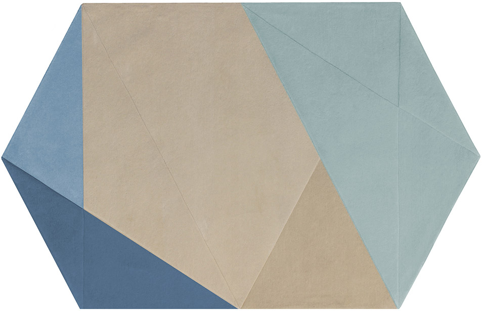 现代简约土蓝色几何纹理图案地毯贴图