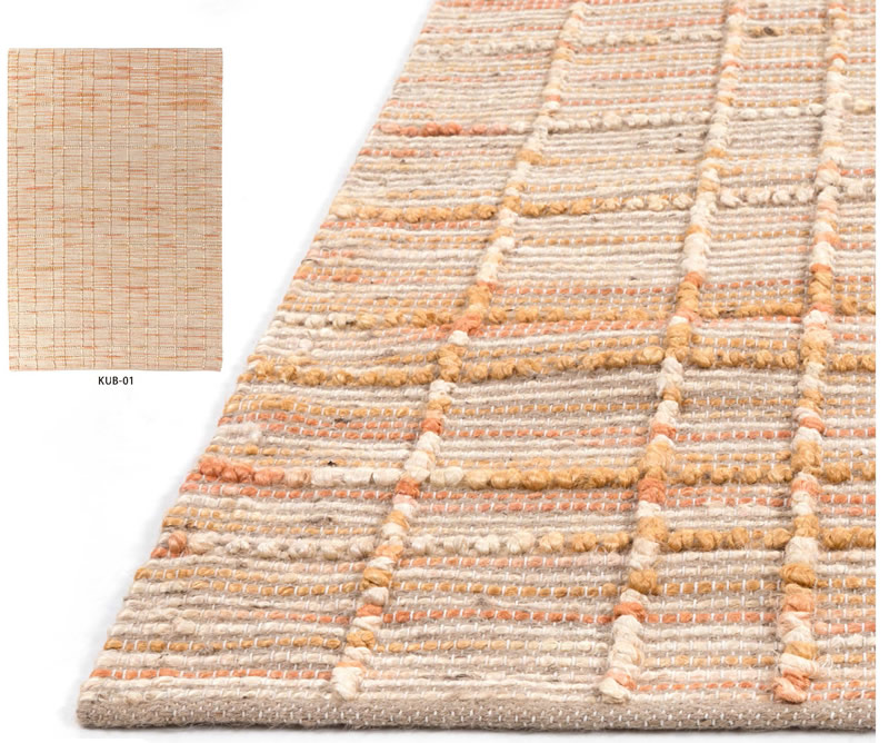 印度进口黄麻手工编织地毯-古巴