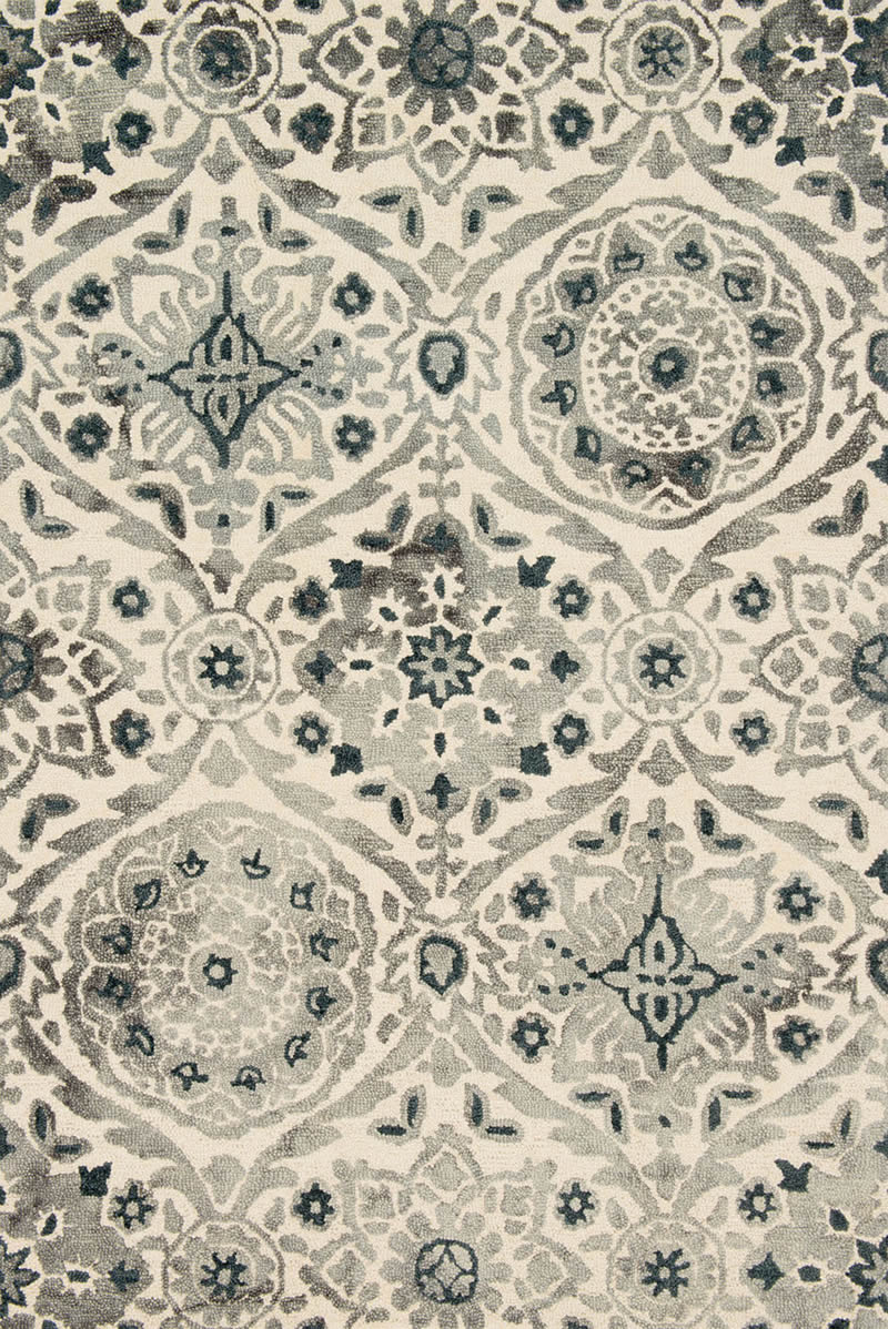 美式风格灰色花纹地毯贴图-高端定制