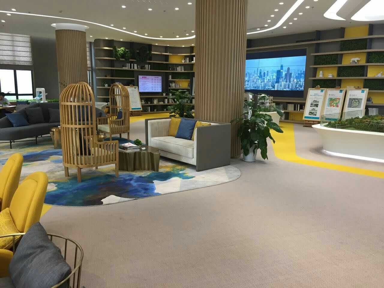 机器PVC编织工程地毯案例