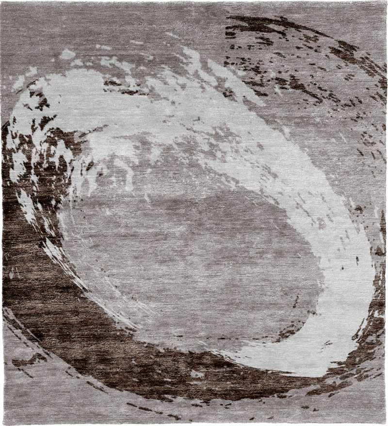 现代风格深浅咖灰色抽象图案地毯贴图