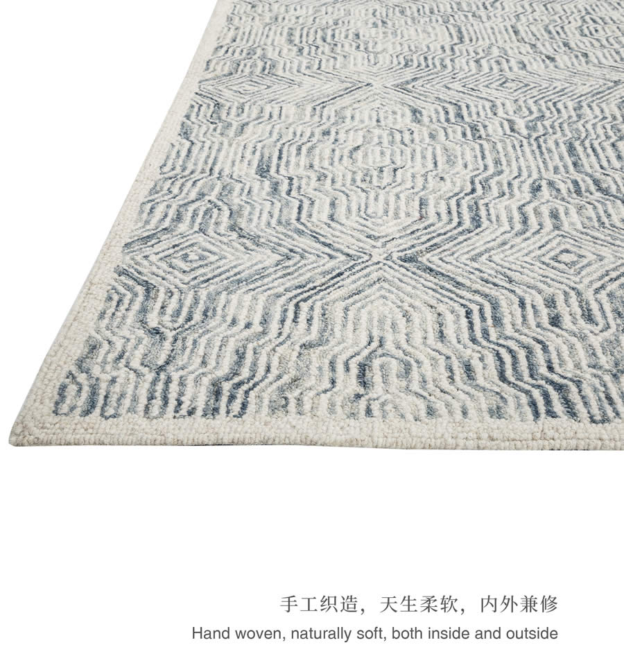 贝壳系列——印度手工羊毛地毯